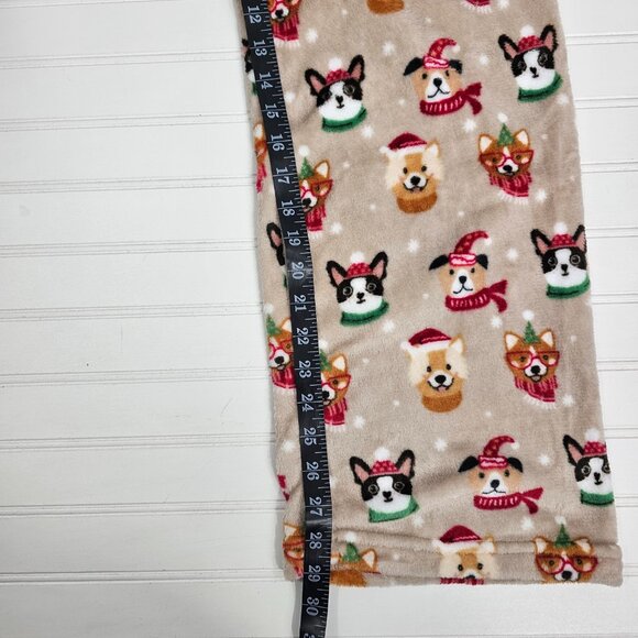 Daydream Plush Ultra Soft Women's Tan Christmas Puppy Pajama Pants Size XL NWT - Picture 11 of 11